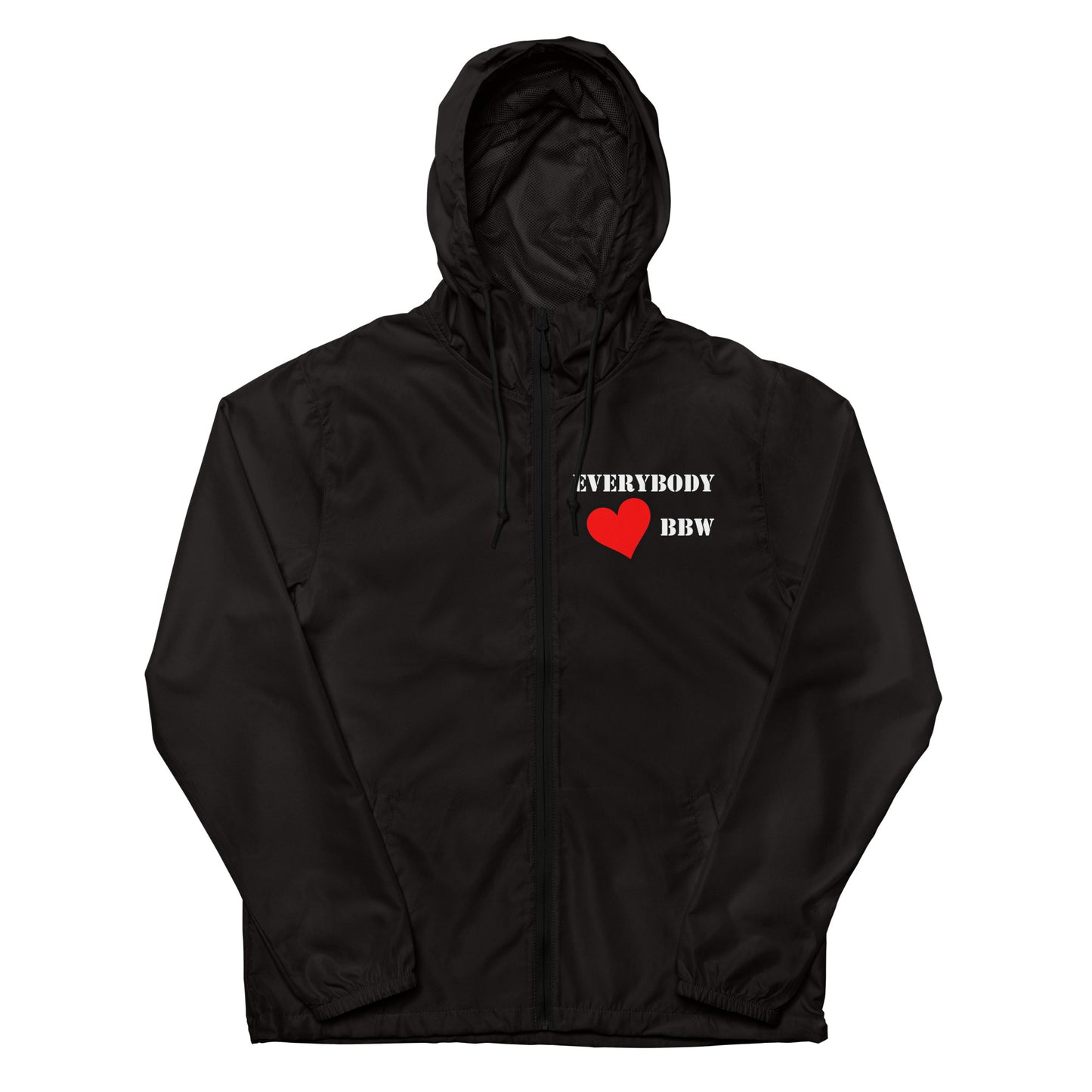 Unisex lightweight zip up windbreaker